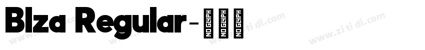 Blza Regular字体转换